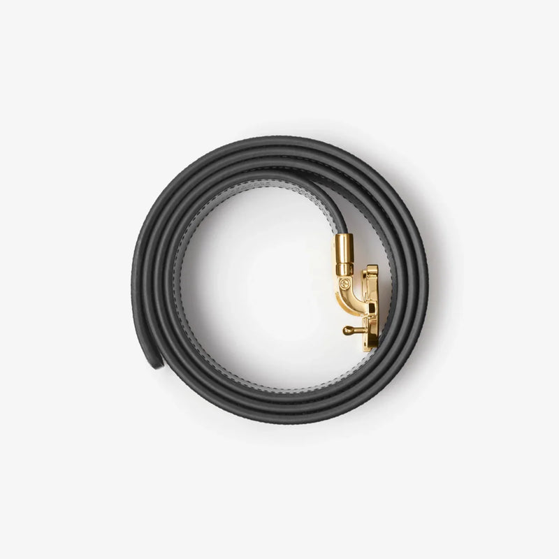 Burberry - Ceinture TB réversible en cuir et Check Beige D’archive/Or