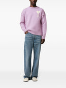 Ami Paris - Pull Ami Rose Coeur Blanc