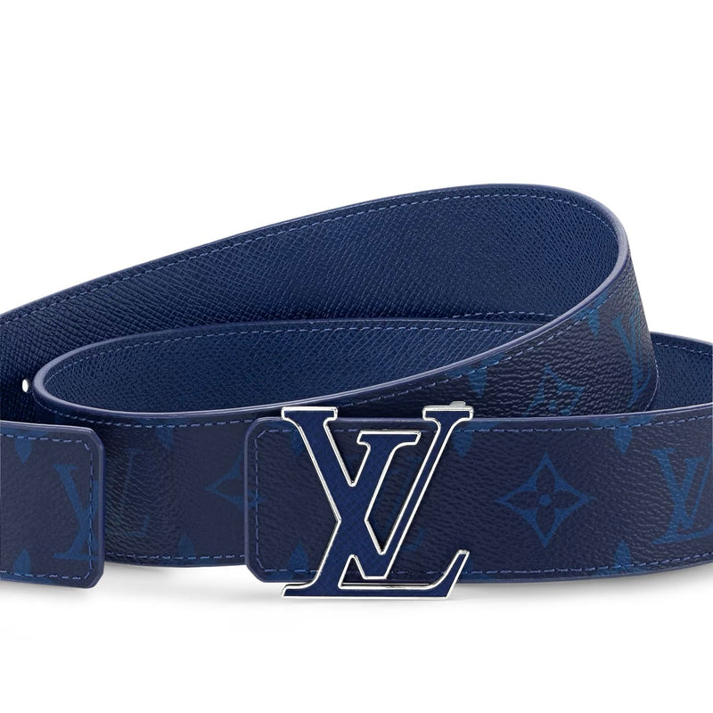 Louis Vuitton - Ceinture LV Initiales 40 mm réversible Bleu