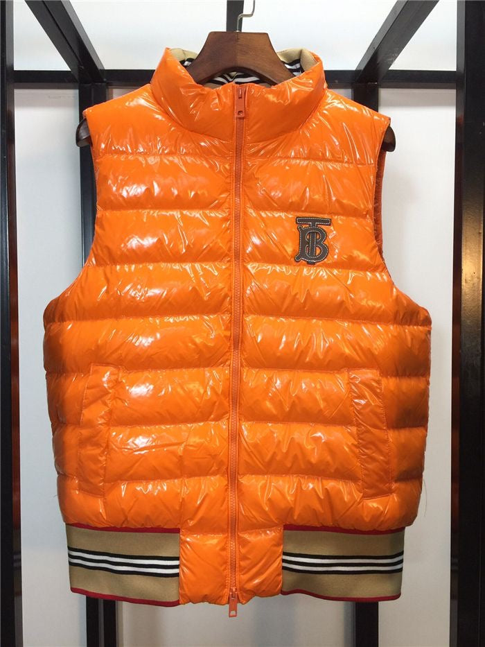 Burberry - Doudoune sans manche avec logo Orange