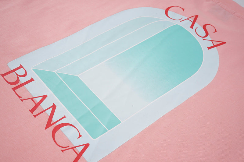 Casablanca - T-shirt Casa L’Arche Nuance de Bleu Rose