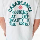 Casablanca - T-shirt Beauty of The World Blanc/Vert
