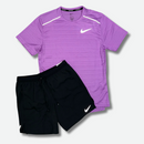 Ensemble Running Noir/Violet