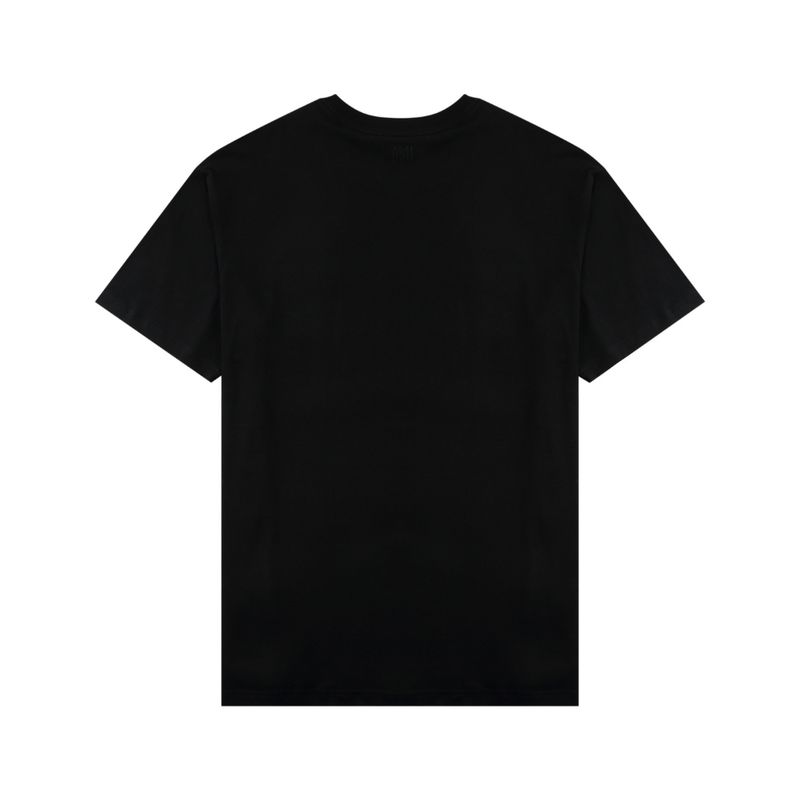 T-shirt Ami Paris Noir Cœur Rouge