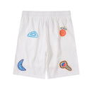 Casablanca Paris - Ensemble CHEMISE + SHORT Motifs colorés Blanc