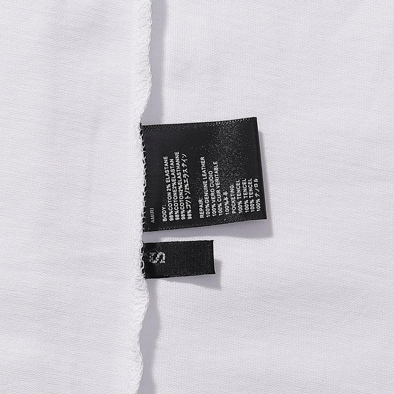 Amiri - T-shirt écriture coloré Blanc