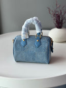 Louis Vuitton - Sac Speedy Bandoulière 20 à carreaux Denim