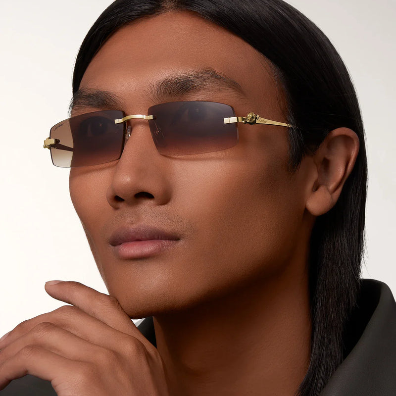 Cartier - Lunettes solaires Panthère Verres Marrons Dégradés