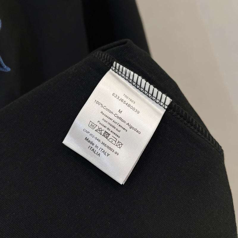 Dior - T-shirt en coton Dior Graphique Coloré Noir
