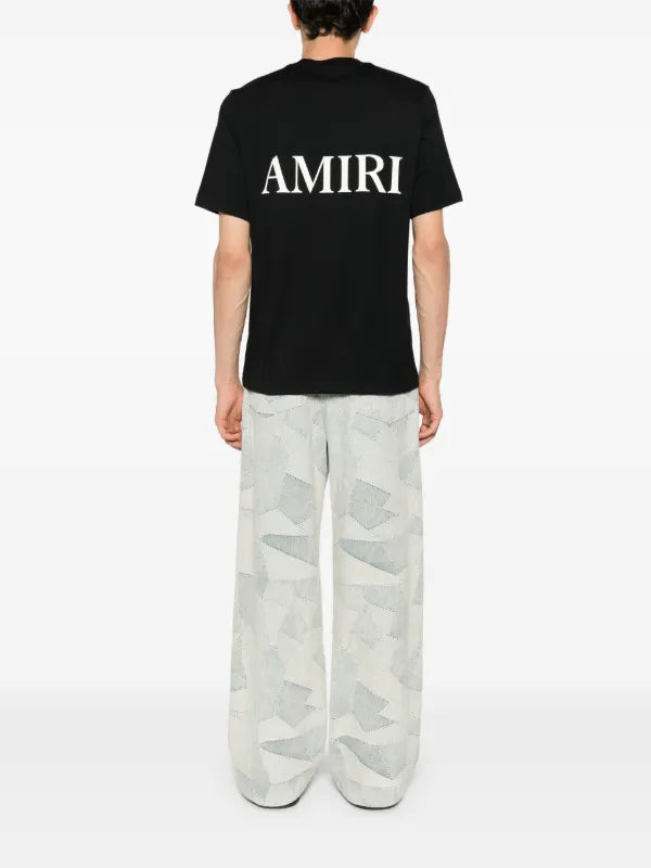 Amiri - T-shirt en coton à logo imprimé Noir