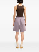 Ami - Short de sport à logo brodé Violet