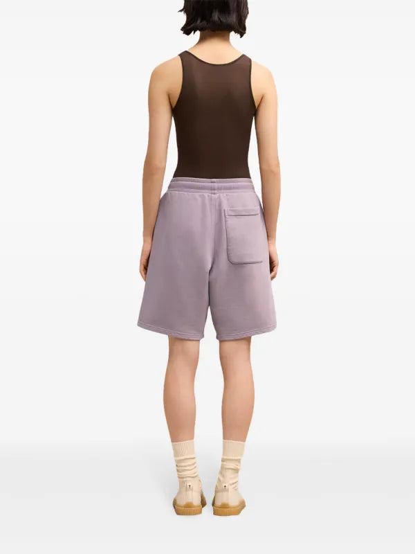 Ami - Short de sport à logo brodé Violet