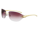Cartier - Lunettes de Soleil Cartier Panthère Rectangle Verres Violet