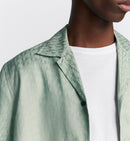 Dior - Chemise à manches courtes Dior Oblique Jacquard de soie et coton Vert