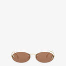 Fendi - Lunettes De Soleil Fendi First Crystal Marron