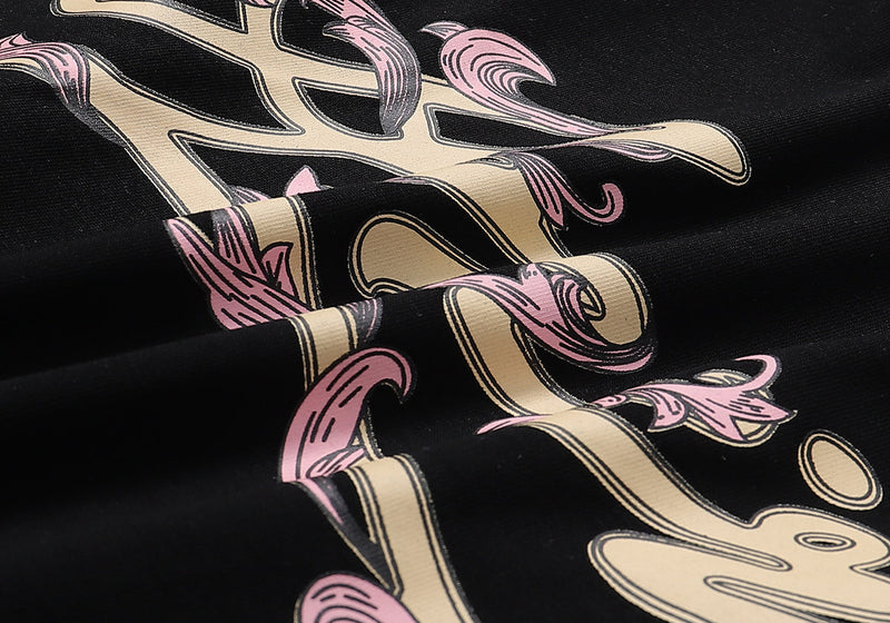 Amiri - T-shirt en coton écriture signature Noir