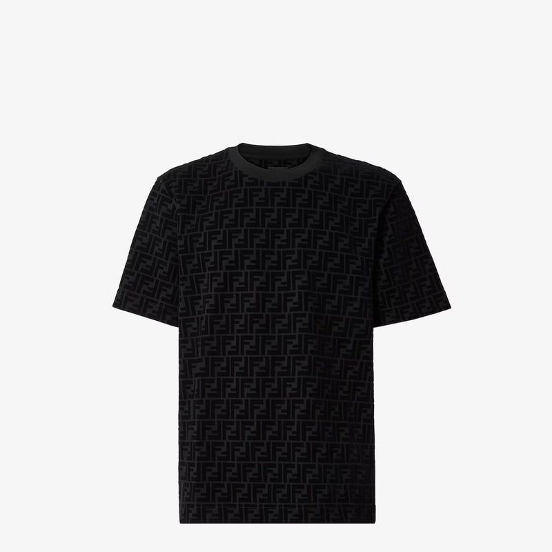 Fendi - T-shirt en piqué FF Noir