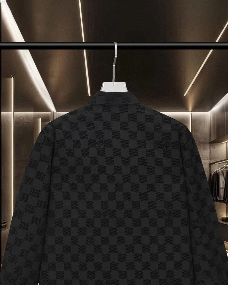 Louis Vuitton - Chemise manches longues motif damier LV Noir
