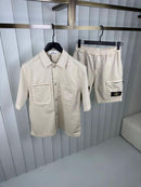 Stone Island - Ensemble Chemise + SHORT Beige