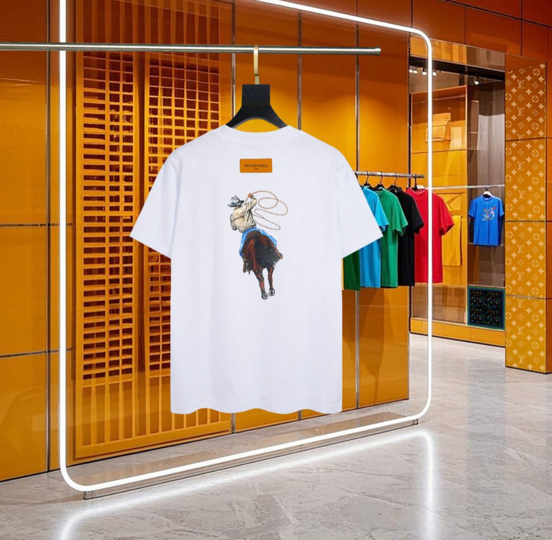 Louis Vuitton - T-shirt manches courtes Cow-Boy Blanc