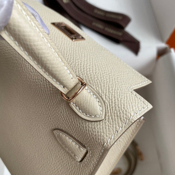 Hermes - Birkin 19 cm Crème Vanille