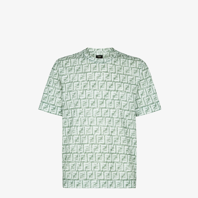 Fendi - T-shirt coton monogram FF Vert