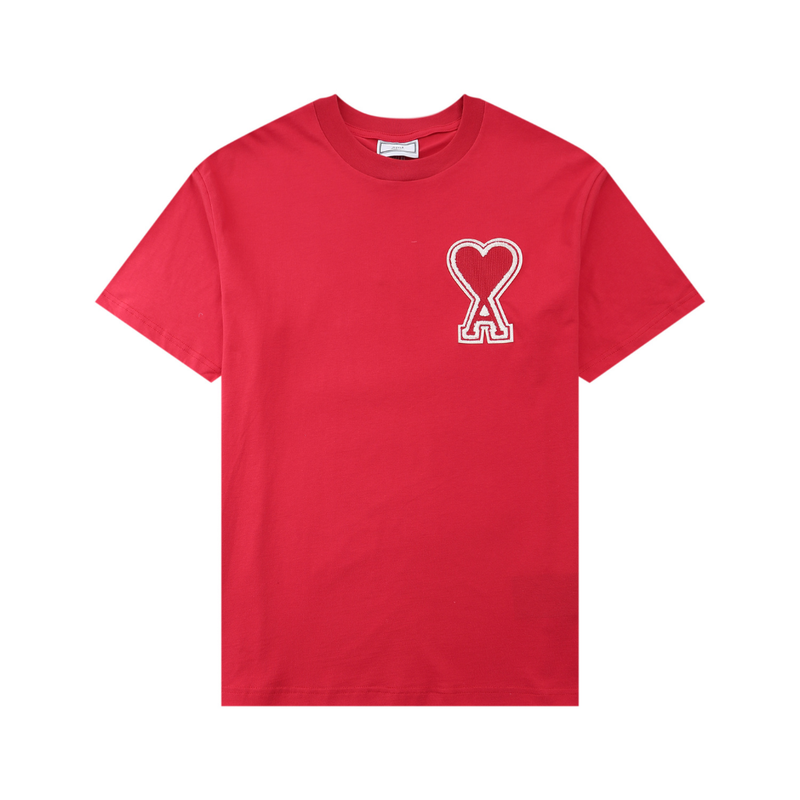T-shirt Ami Paris Rouge Coeur Rouge