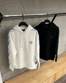 Fendi - Sweat à capuche en coton FENDI Roma Blanc/Noir