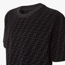 Fendi - T-shirt en piqué FF Noir