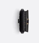 Mini sac Messenger à rabat Saddle Noir et Beige