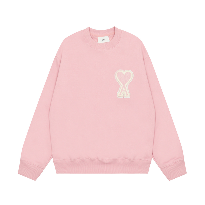 Ami Paris - Pull Ami Rose Coeur Rose