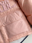 Moncler - Doudoune ABBAYE brodé ‘MONCLER’ Rose Clair F