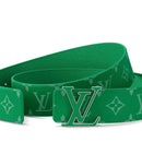 Louis Vuitton - Ceinture LV Initiales 40 mm réversible Vert