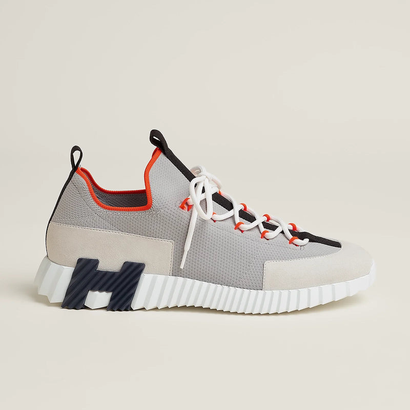 Hermès - Sneakers slip-on Lift Multicolore Beige Galet