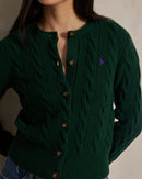 Ralph Lauren - Cardigan torsadé en laine et cachemire Castleton Green