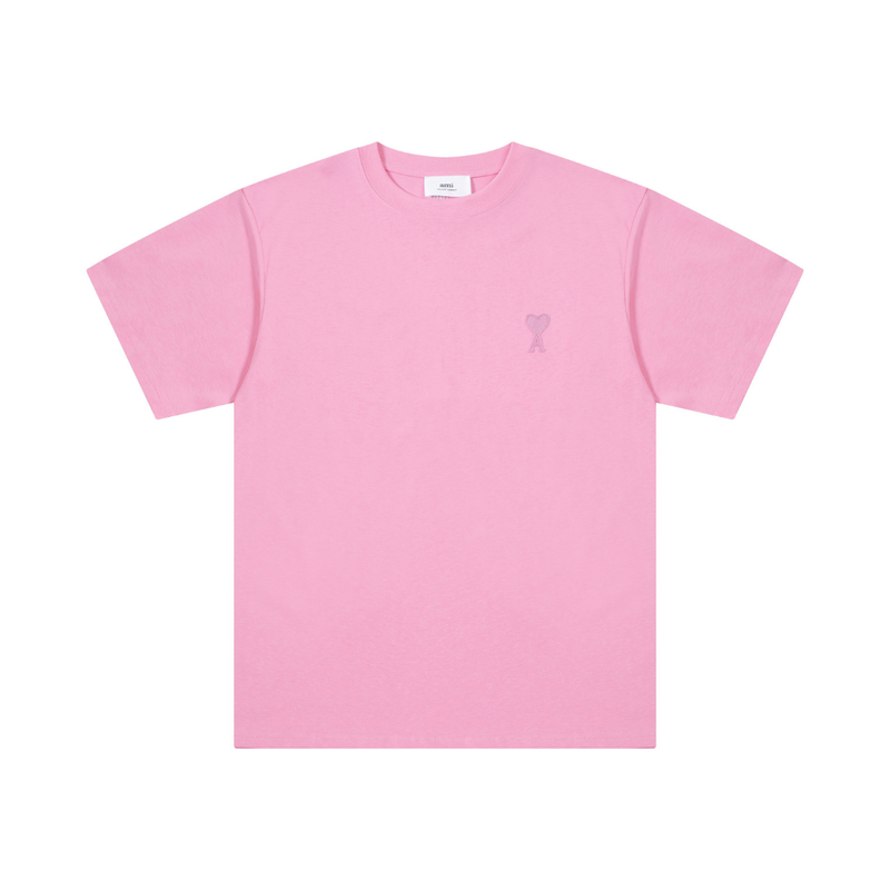 T-shirt Ami Paris Rose Coeur Rose Little