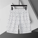 Burberry - Shorts Burberry avec motif monogramme noir et blanc - Blanc