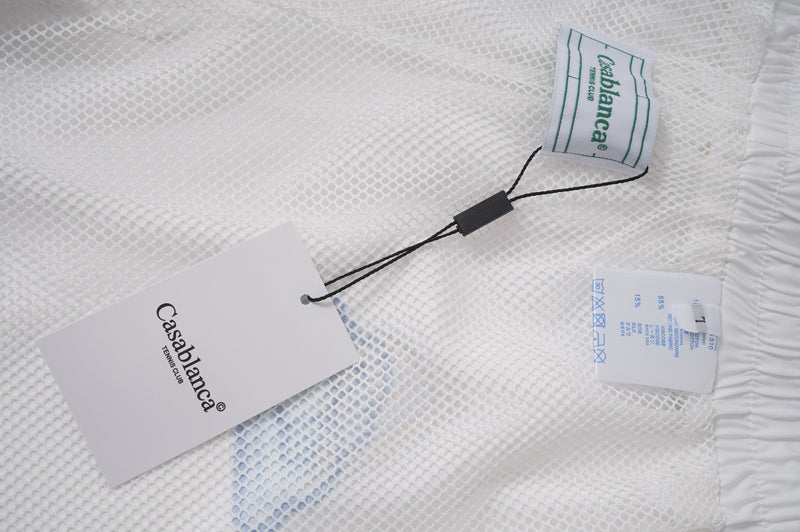 Casablanca Paris - Ensemble CHEMISE + SHORT Motifs colorés Blanc