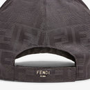 Casquette de baseball en tissu jacquard FF gris