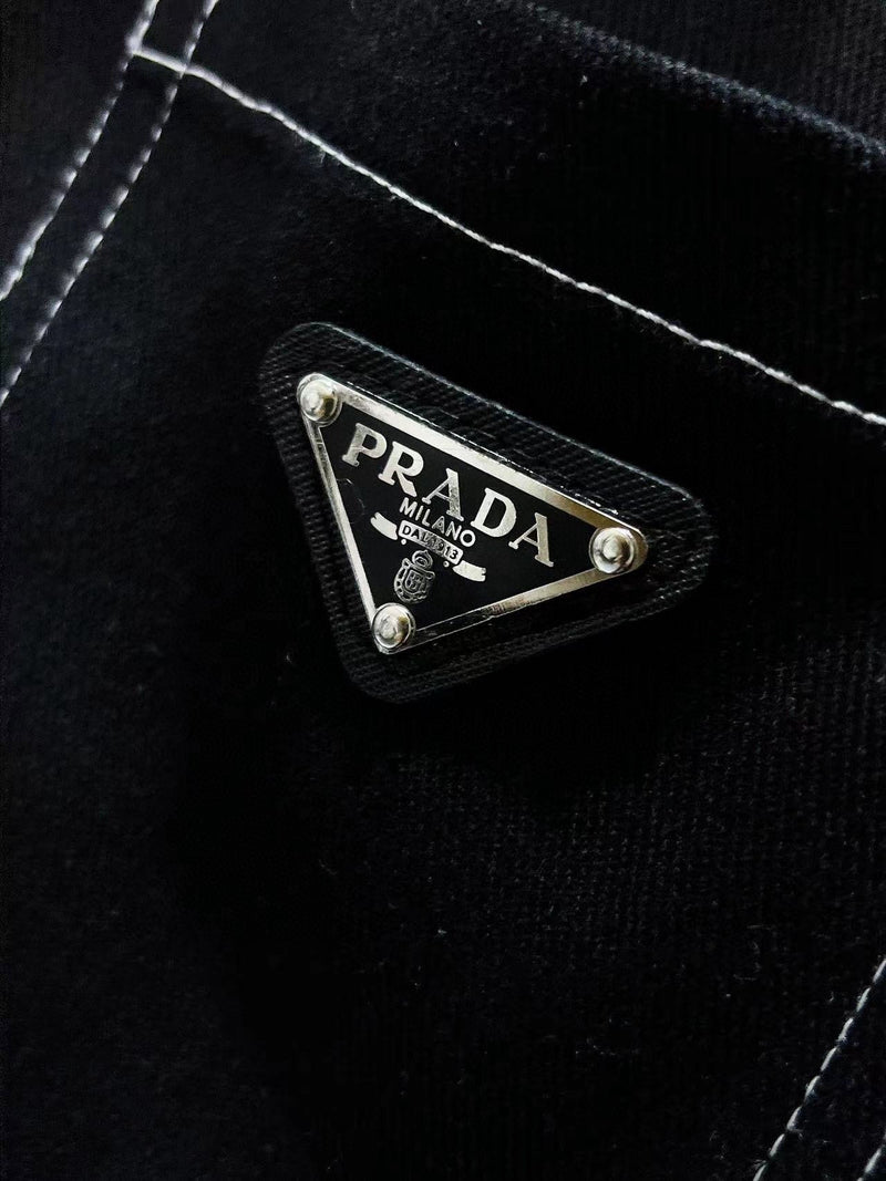 Prada - Ensemble Prada CHEMISE + SHORT en Denim Noir