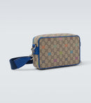 Gucci - Sac en toile GG et cuir Beige Bleu