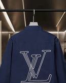 Louis Vuitton - Chemise manches longues Brodé LV Bleu