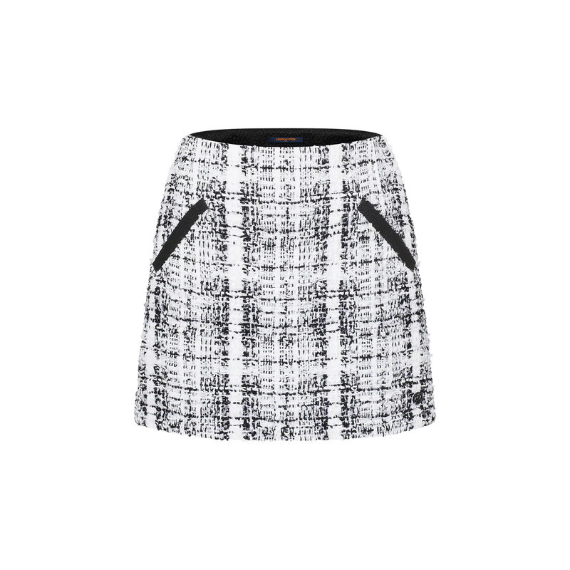 Louis Vuitton - Mini-jupe en tweed graphique