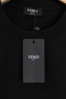 Fendi - T-shirt avec manches en motif monogramme FF - Noir et beige