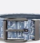 Dior - Toile jacquard Dior Oblique Bleu 35 mm