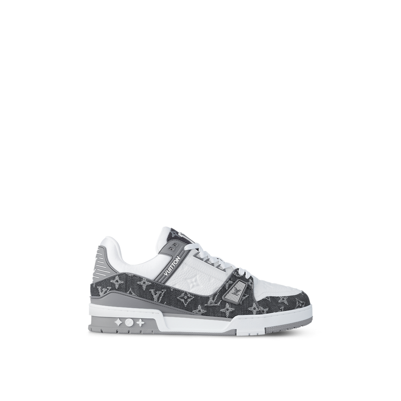 Sneaker LV Trainer Gris Blanc