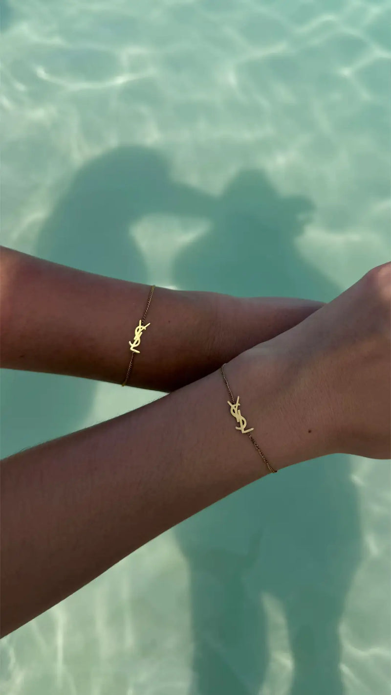 Yves Saint Laurent - Bracelet YSL Doré