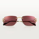 Cartier - Lunettes solaires Décor C Classique de Cartier Verres Bordeaux