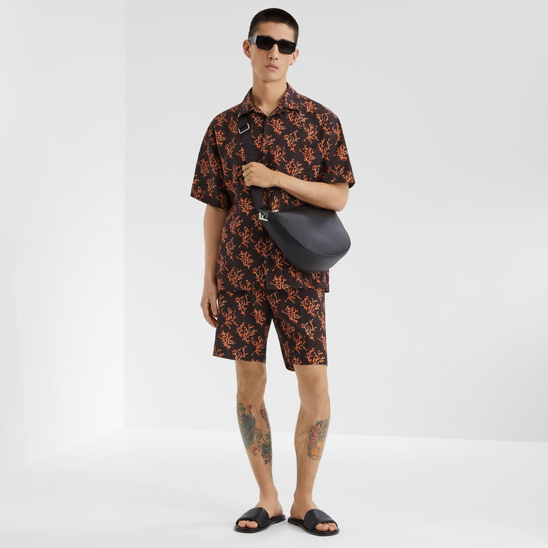 Fendi - Sandales Sandales Fendi Roma en cuir Noir