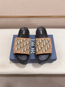 Dior - Sandale en Toile monogramme Dior Marron/Beige